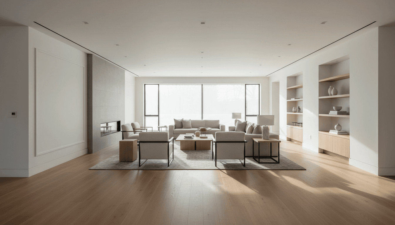 Complete living room renovation with coordinated Luminari furnishings